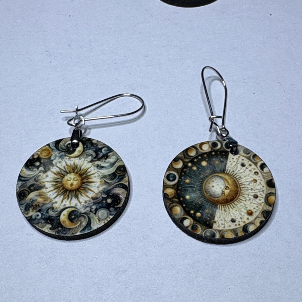 Sun and Moon earrings